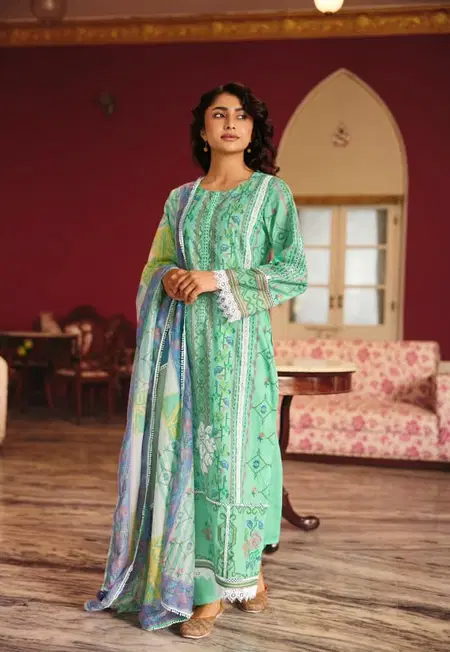 Dehleez By Kimora Lawn Cotton Printed Designer Salwar Suits Wholesalers In Surat
